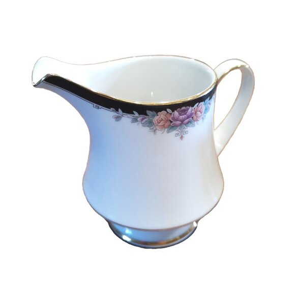 Noritake Legendary Belle Empress Sugar Bowl With Lid And Creamer Milk Jug Mint - Picture 3 of 15